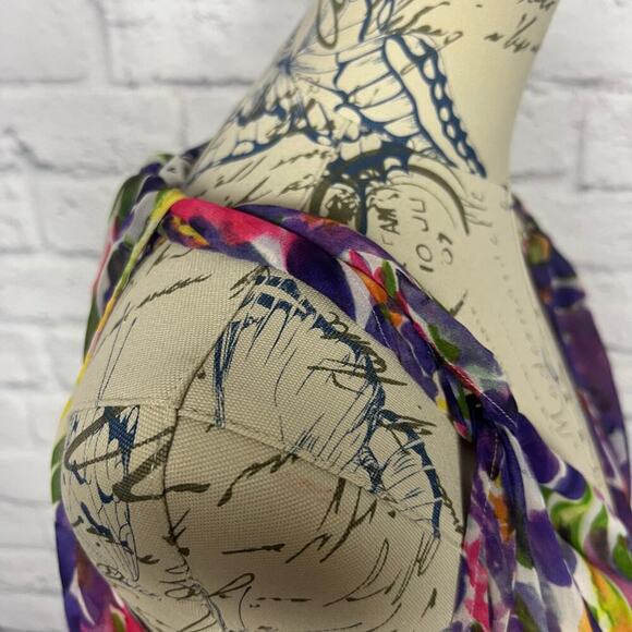 Vintage CAbi Floral Print Blouse Tank Style # 730 - Picture 5 of 9